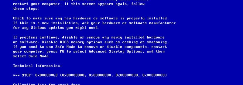 Фото process1 initialization failed 0x0000006b Windows 7