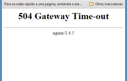 Фото ошибки 504 Gateway Time out что это