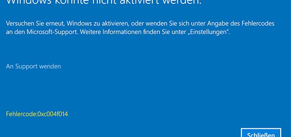 фото 0xc004f014 если не удалось активировать windows 10