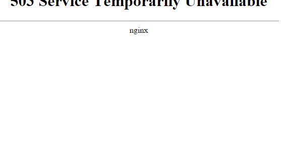 фото ошибки 503 service temporarily unavailable на Windows