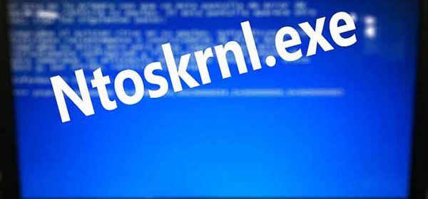 фото ошибка ntoskrnl exe на Windows
