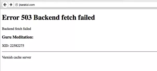 фото ошибки error 503 backend fetch failed