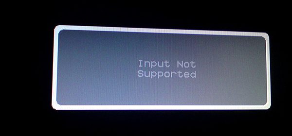 Фото ошибки input not supported