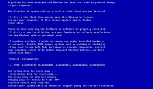 Исправить ошибку 0x00000109 синий экран на Windows 7